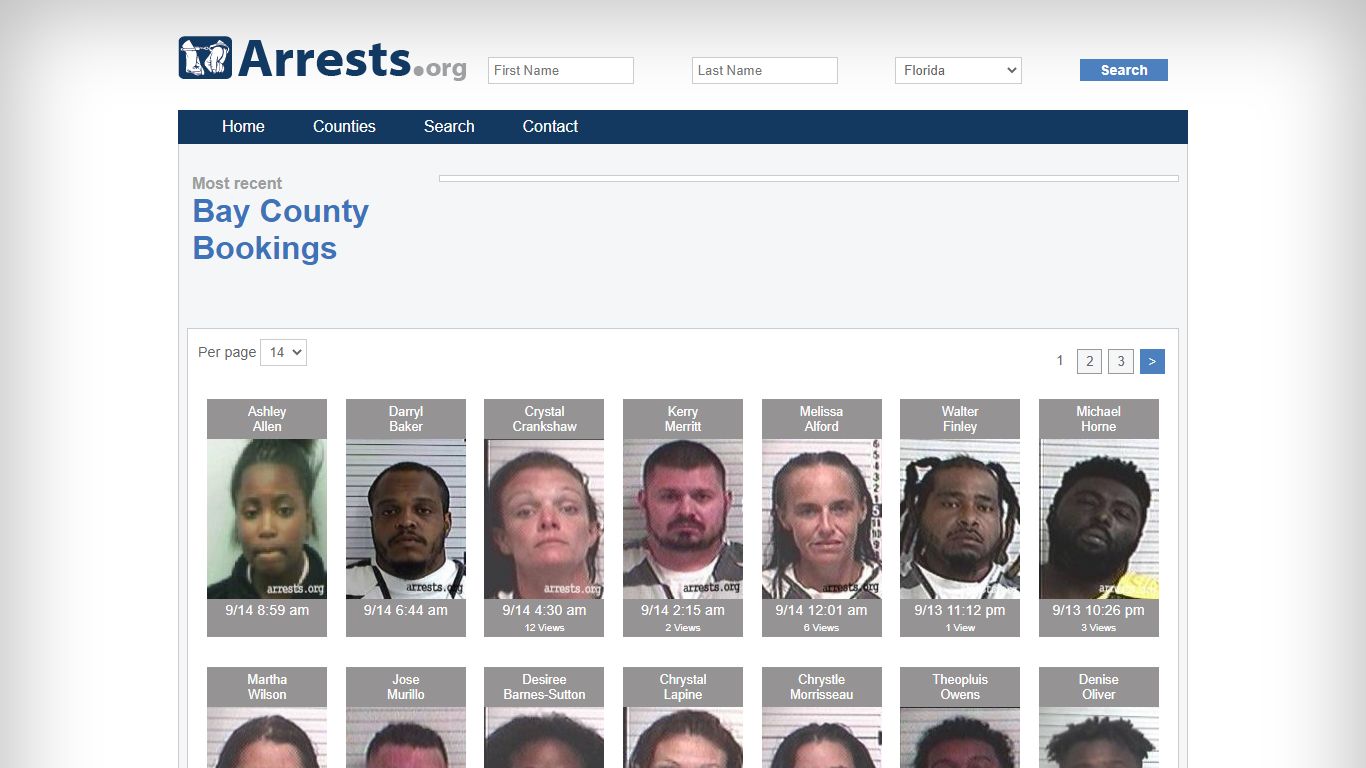 Bay County Arrests and Inmate Search